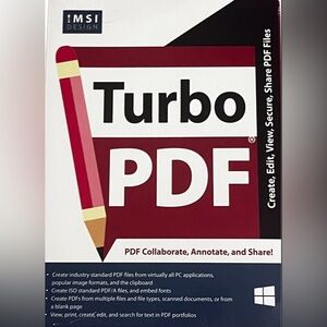 Turbo PDF Software -‎ New in Box, Never Opened
